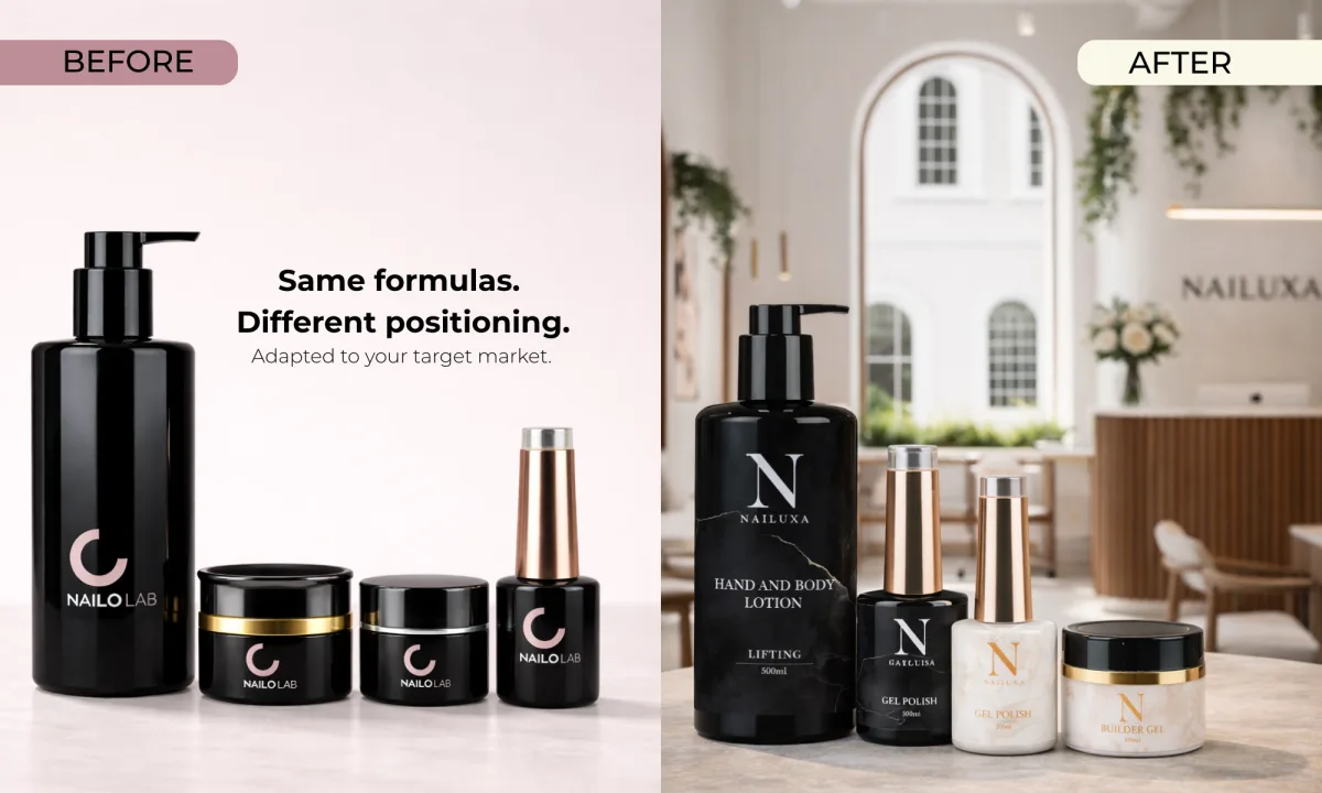Nailo Lab Luxury Minimal brand concept — Nailuxa